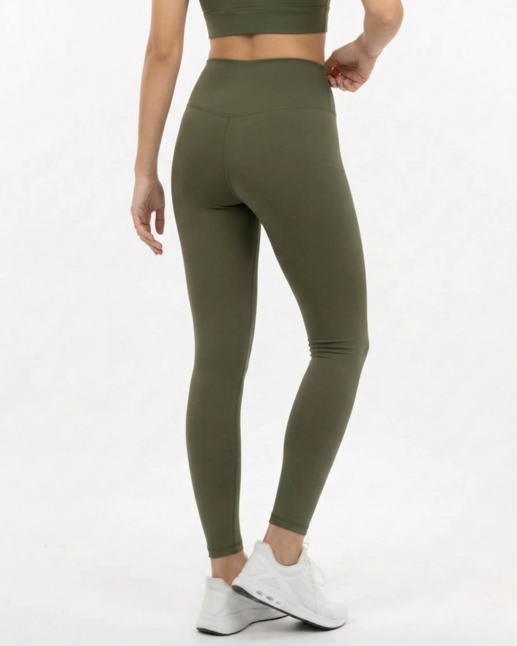 Contrast Cross Leggings - Image 10