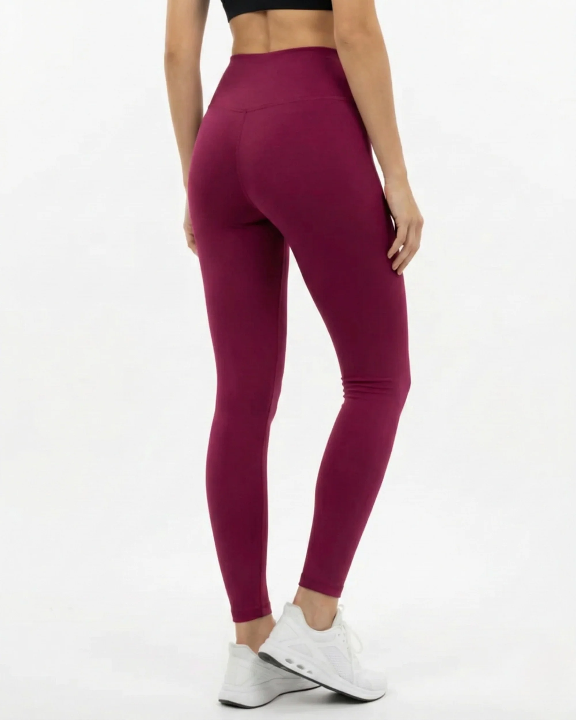 Contrast Cross Leggings - Image 4