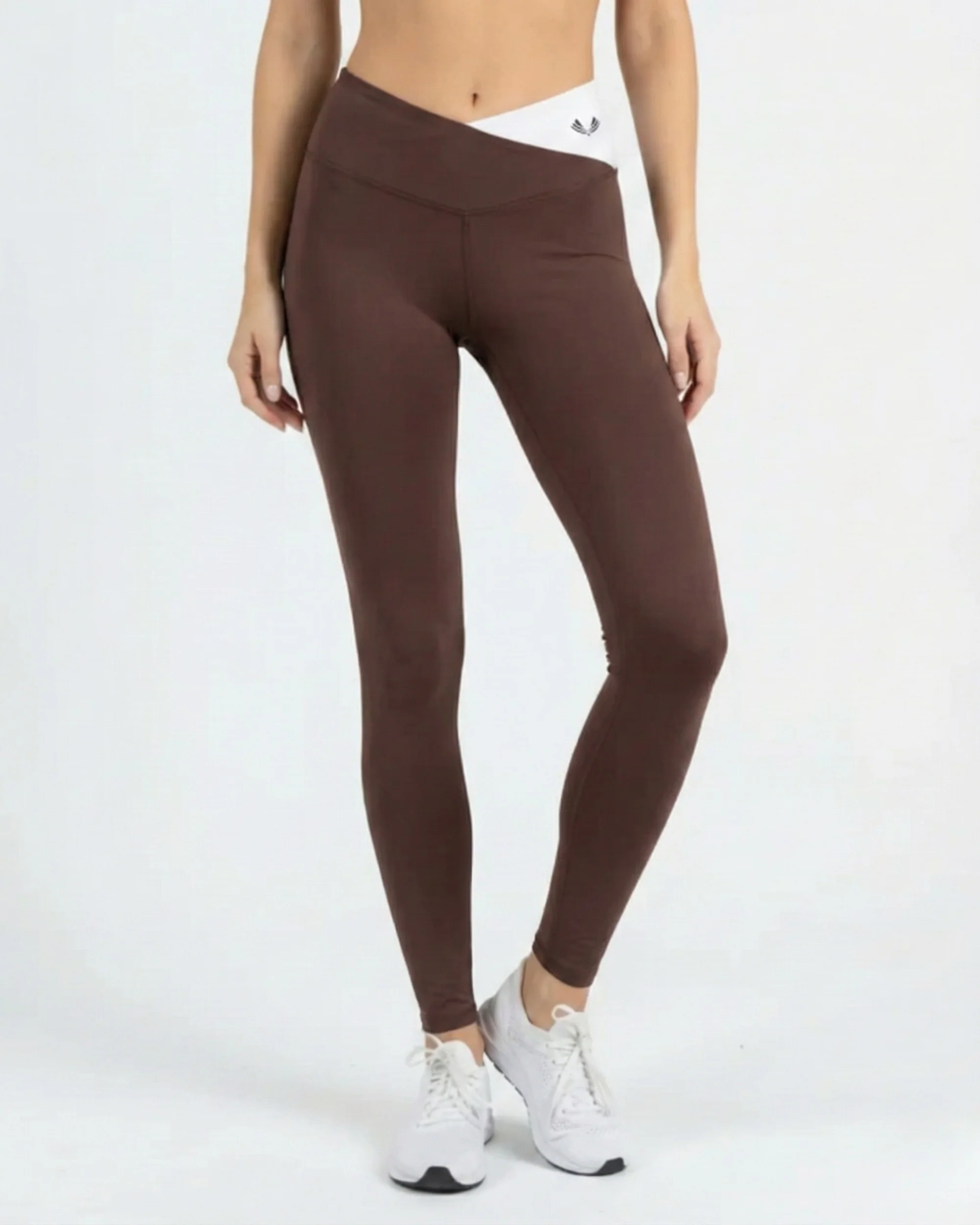 Contrast Cross Leggings - Image 5