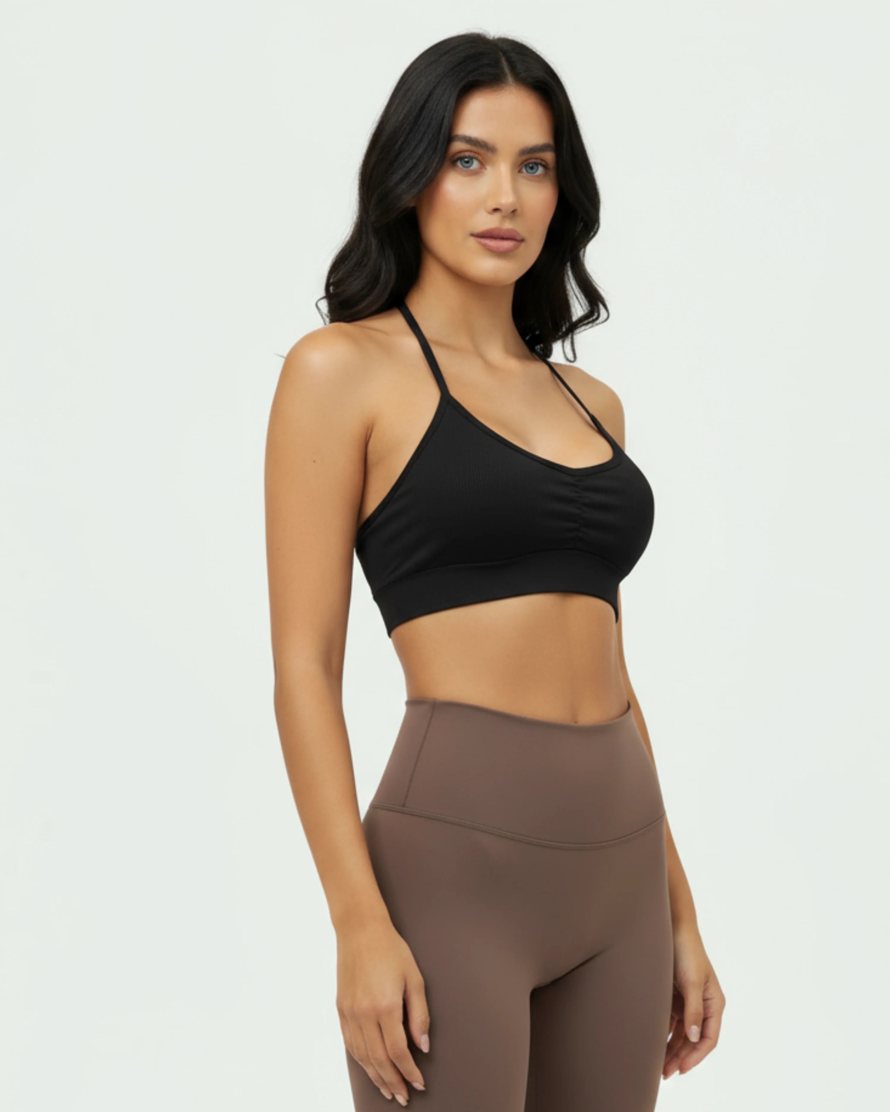 Ribbed Padded Sports Bra - Image 3